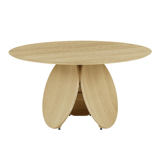 Emil Oak 58" Round Dining Table