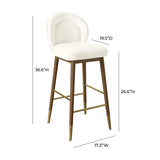 Hailey Performance Velvet Stool