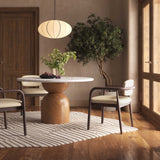 Betsy Taupe Contract-Grade Vegan Leather Dining Chair