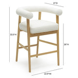 Spara Performance Vegan Leather Counter Stool