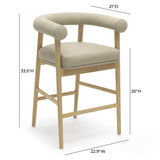 Spara Performance Vegan Leather Counter Stool