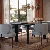 Maureen Speckled Grey Performance Boucle Dining Chair