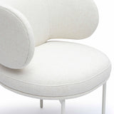Maureen Cream Performance Upcycled Linen Dining Chair