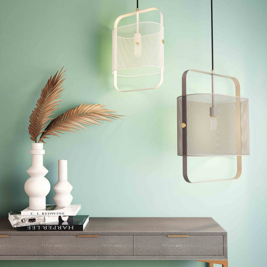 Klaus White Metal Pendant Lamp