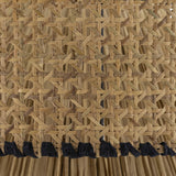 Rylie Natural & Black Raffia Pendant Lamp