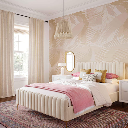 Helen White Cotton Tasseled Pendant Lamp