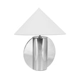 Geo Semi-Circled Chrome Table Lamp