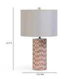 Lassy Pink Ribbon Capiz Shell Table Lamp