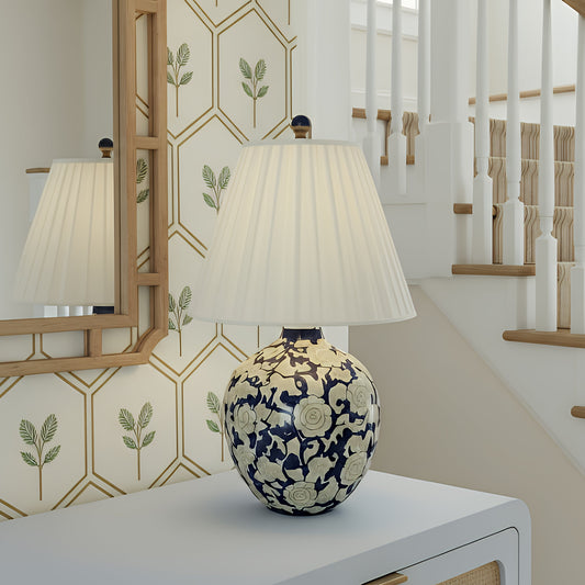 Diana Blue & White Table Lamp