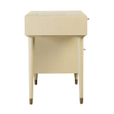 Sierra 60" Cane 3-Drawer Desk With Storage
