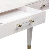 Brandyss 48" Burl 2-Drawer Work Desk