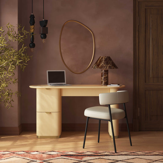 Francesca 58" 3-Drawer Desk