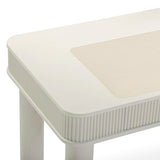 Sarah 55" Cream 2-Drawer Executive Work Desk