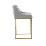 Lisa Pleated Performance Velvet Counter Stool by Inspire Me! Home Decor