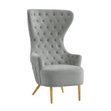 Jezebel Performance Velvet Wingback Accent Chair by Inspire Me! Home Decor