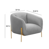 Kandra Performance Velvet Accent Chair by Inspire Me! Home Decor
