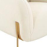 Kandra Cream Performance Vegan Shearling Accent Chair by Inspire Me! Home Decor