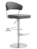 Cosmo Performance Vegan Leather Adjustable Stool