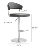 Cosmo Performance Vegan Leather Adjustable Stool