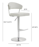 Cosmo Performance Vegan Leather Adjustable Stool
