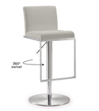 Amalfi Performance Vegan Leather Adjustable Stool