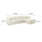 Callie 2-Piece Performance Velvet L-Shaped Sectional