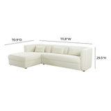 Callie 2-Piece Performance Velvet L-Shaped Sectional