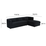 Callie 2-Piece Performance Velvet L-Shaped Sectional