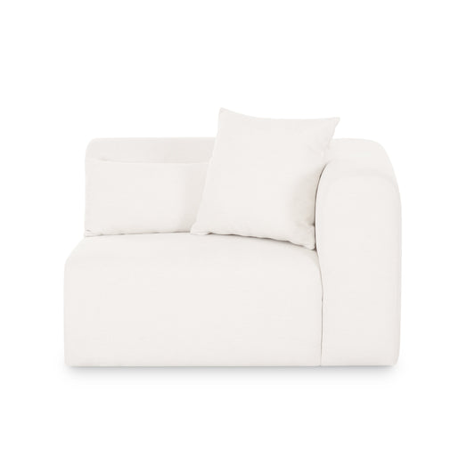 Tarra Cream Performance Chenille Modular Corner Chair