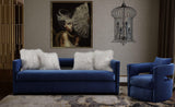 Kennedy Performance Velvet Swivel Accent Chair