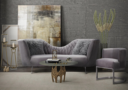 Eva Velvet Sofa