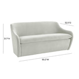 Cellia Velvet Loveseat