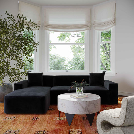 Olafur 2-Piece Performance Fabric L-Shaped Sectional