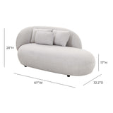 Galet Velvet Chaise