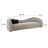 Leonie 102.5" Faux Shearling Sofa