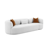 Fickle 112" 2-Piece Grey Performance Velvet Modular Sofa