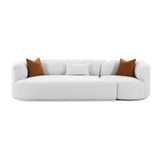 Fickle 112" 2-Piece Grey Performance Velvet Modular Sofa