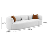 Fickle 112" 2-Piece Grey Performance Velvet Modular Sofa
