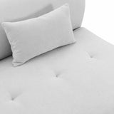 Fickle 82.5" Grey Performance Velvet Modular Loveseat