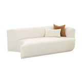 Fickle 82.5" Cream Performance Boucle Modular Loveseat