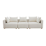 Hangover 112.5" Cream Performance Boucle Sofa