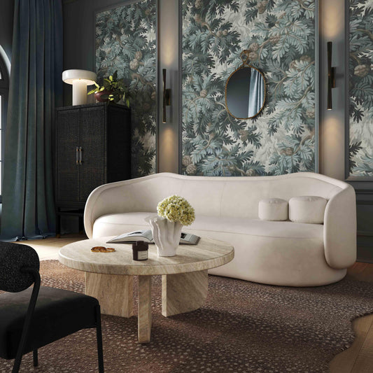 Circe 92.5" Performance Textured Velvet Sofa