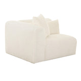 Tarra Fluffy Oversized Performance Corduroy Modular Corner Chair