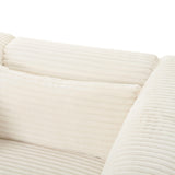 Tarra 118" Fluffy Oversized Performance Corduroy Modular Sofa