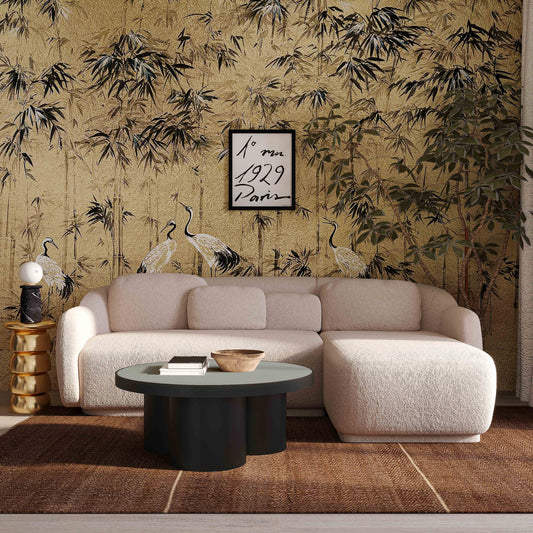 Misty 2-Piece Cream Performance Boucle L-Shaped Sectional
