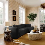 Tarra Fluffy Oversized Performance Corduroy Modular Armless Chair