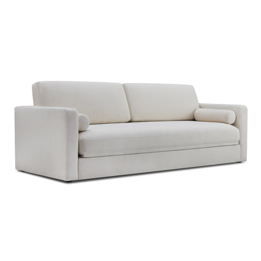 Ryan 91" Cream Upcycled Performance Linen Sleeper Sofa