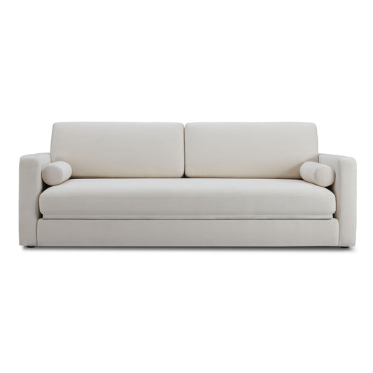 Ryan 91" Cream Upcycled Performance Linen Sleeper Sofa