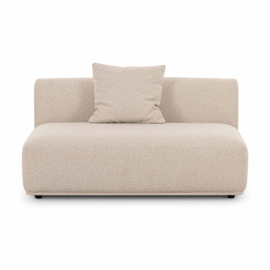 Sylvie 54" Cream Performance Boucle Armless Loveseat