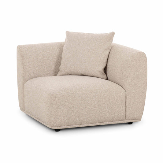 Sylvie Cream Performance Boucle Corner Chair